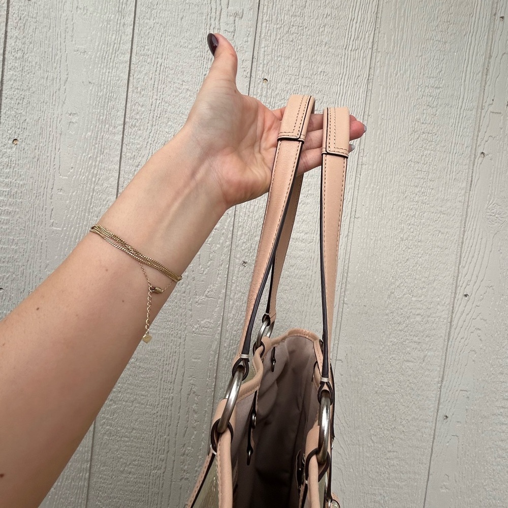 Coach Metallic Gallery Tote with wristlet - Picture 5 of 11